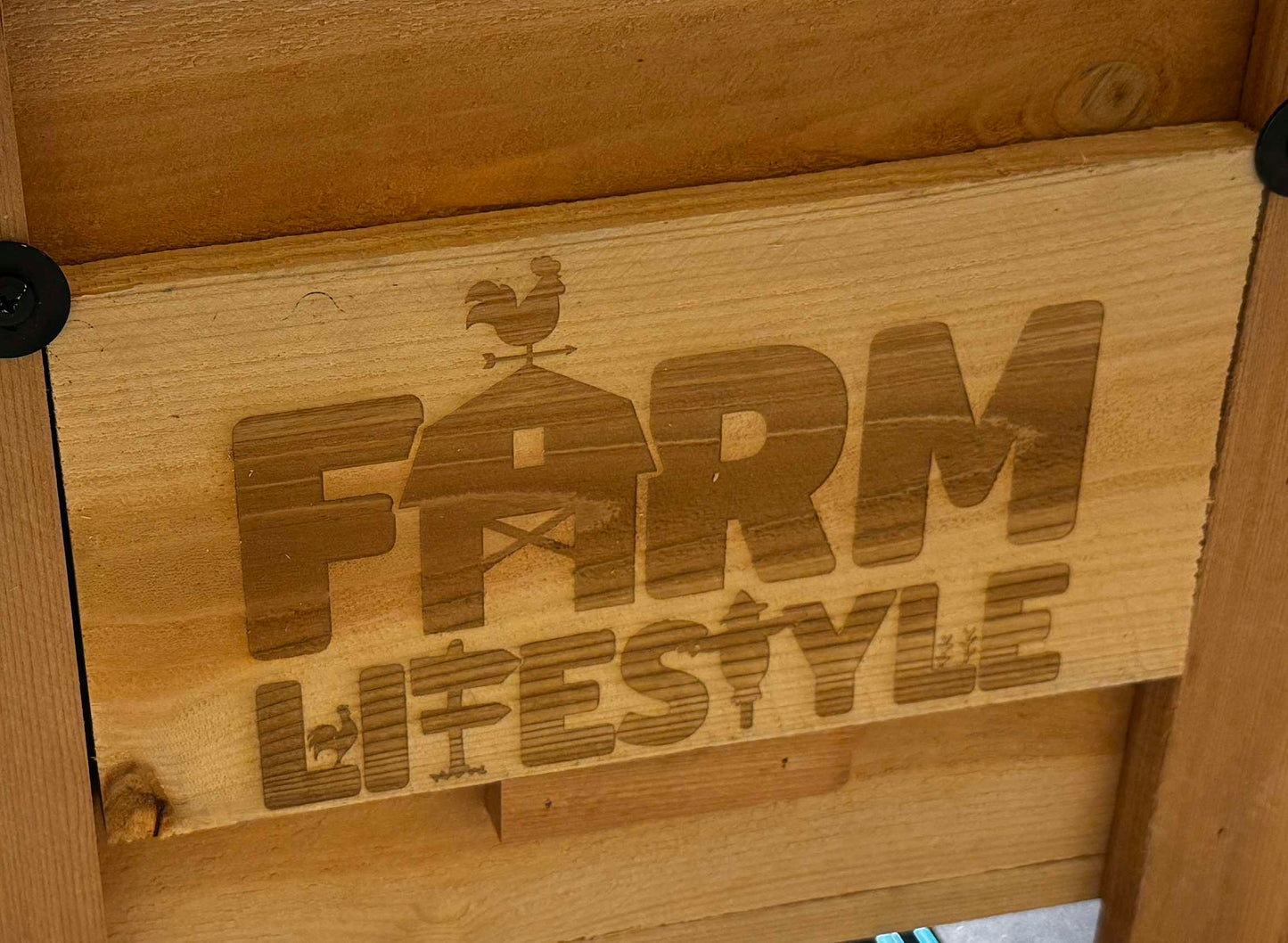 Farmhouse Cedar Planter Box Bundle with 9 Swappable Plaques