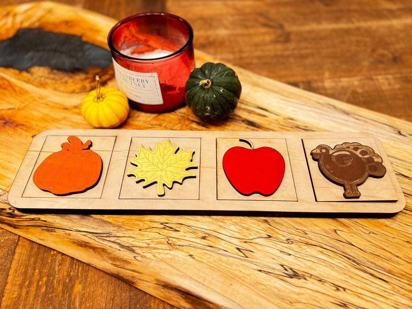 Montessori Multilayer Fall Peekaboo Puzzle