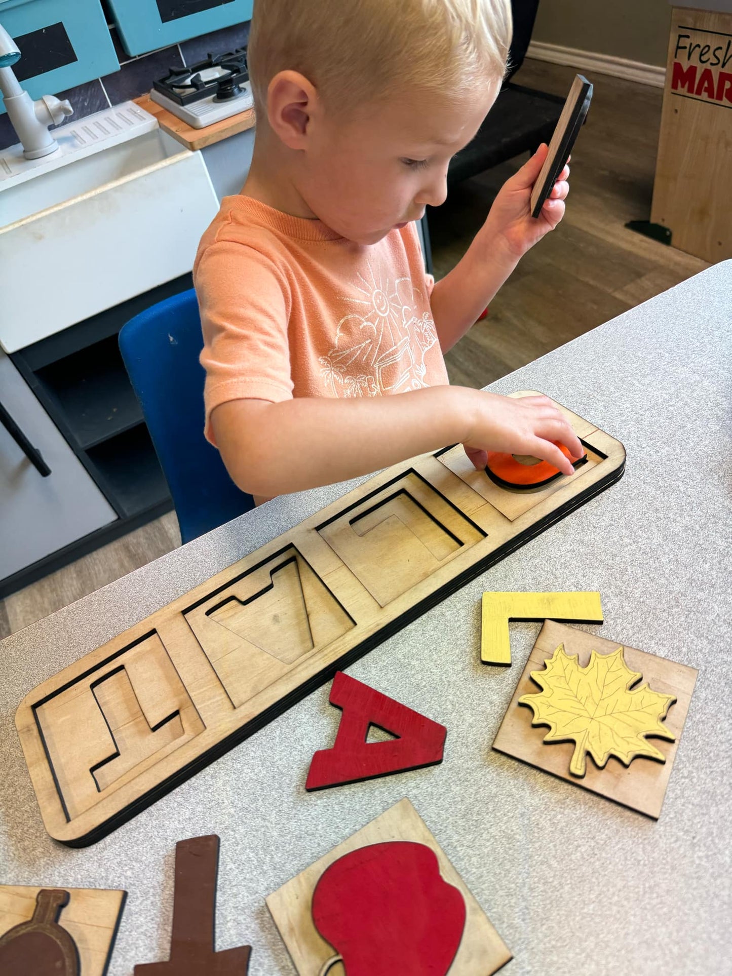 Montessori Multilayer Fall Peekaboo Puzzle