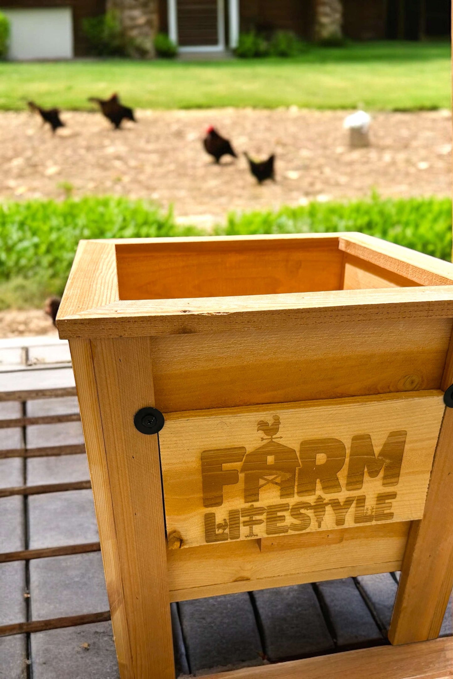 Farmhouse Cedar Planter Box