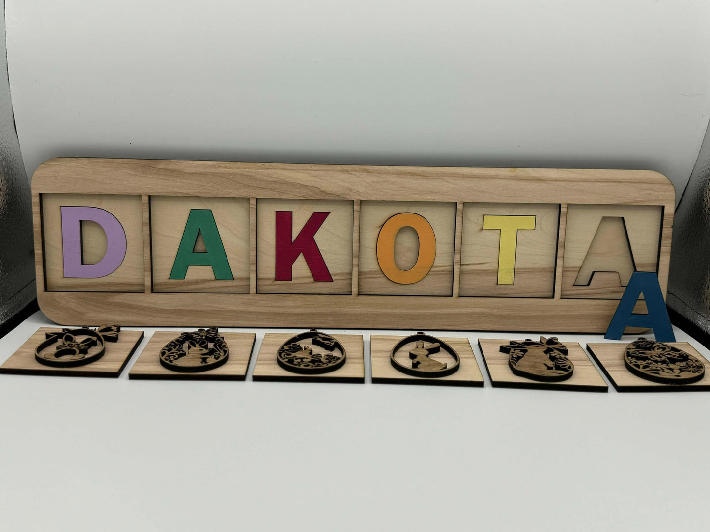 Peekaboo Montessori Name Puzzle