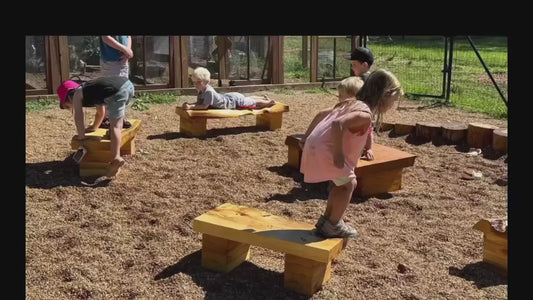 Children's Handcrafted Live Edge Indoor/Outdoor Bench